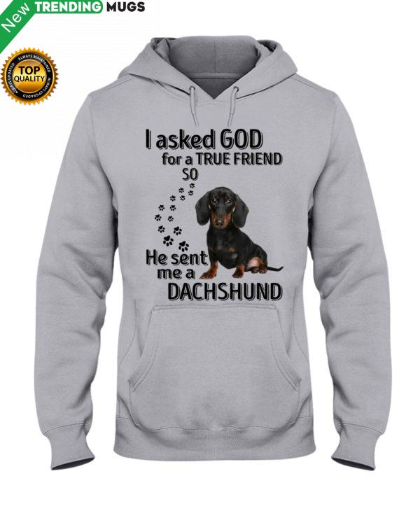 I Asked God For A True Friend So He Sent Me A Dachshund Shirt, Hoodie Apparel