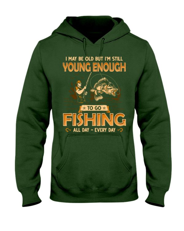 Fishing Young Enough Classic T Shirt Apparel