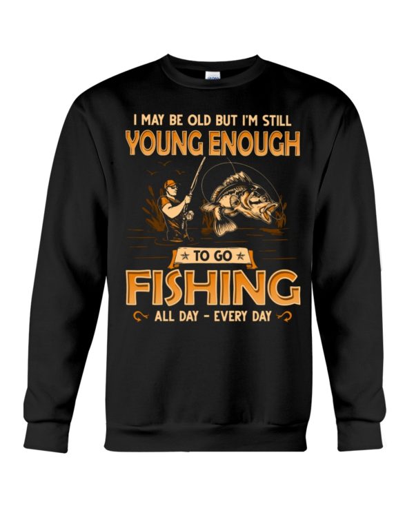 Fishing Young Enough Classic T Shirt Apparel