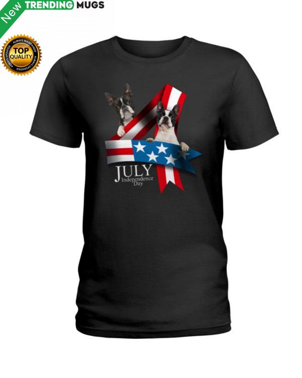 Boston Terrier July Shirt, Hoodie Apparel