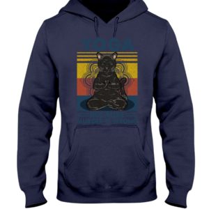 YOGA BECAUSE MURDER WAS WRONG Hooded Sweatshirt Apparel