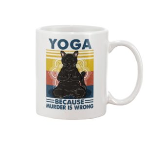 YOGA BECAUSE MURDER WAS WRONG Mug Apparel