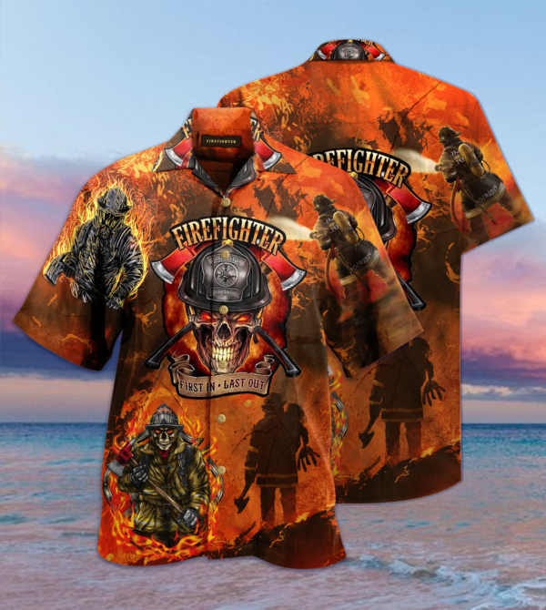 Amazing Courageous Firefighter Hawaiian Shirt Jisubin Apparel