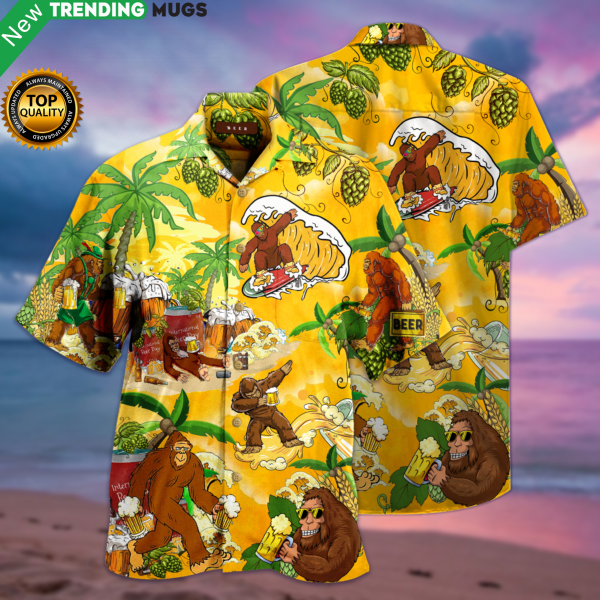 Bigfoot Summer Beer Hawaiian Shirt Jisubin Apparel