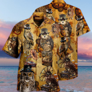Wisdom Owls Hawaiian Shirt Jisubin Apparel