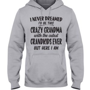 I Never Dreamed Id Be This Crazy Grandma With Hooded Sweatshirt Apparel