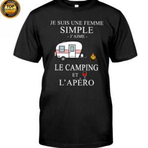 Camping Femme Simple Apero purple Shirt Apparel