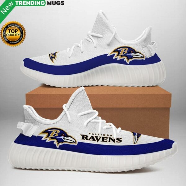 Baltimore Ravens Nfl Unisex Sneaker Football Custom Shoes Baltimore Ravens Yeezy Boost Apparel