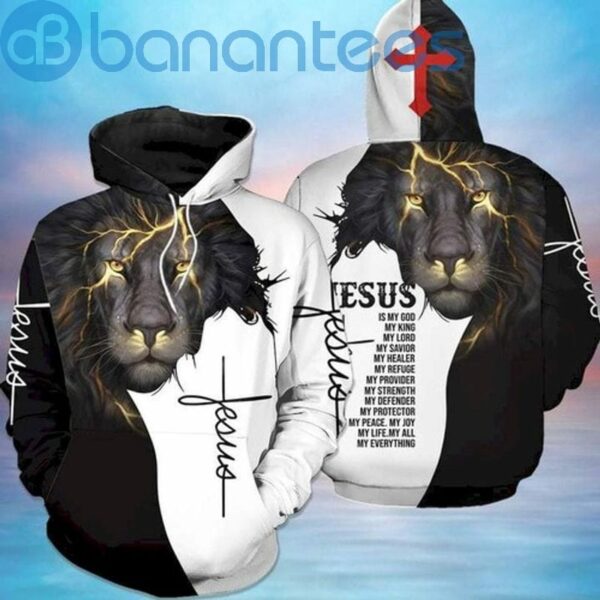 Jesus Is My God My King My Lord All Over Printed 3D Hoodie Apparel
