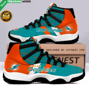 Miami Dolphins For Fans Air Jordan 11 Sneaker Shoes & Sneaker