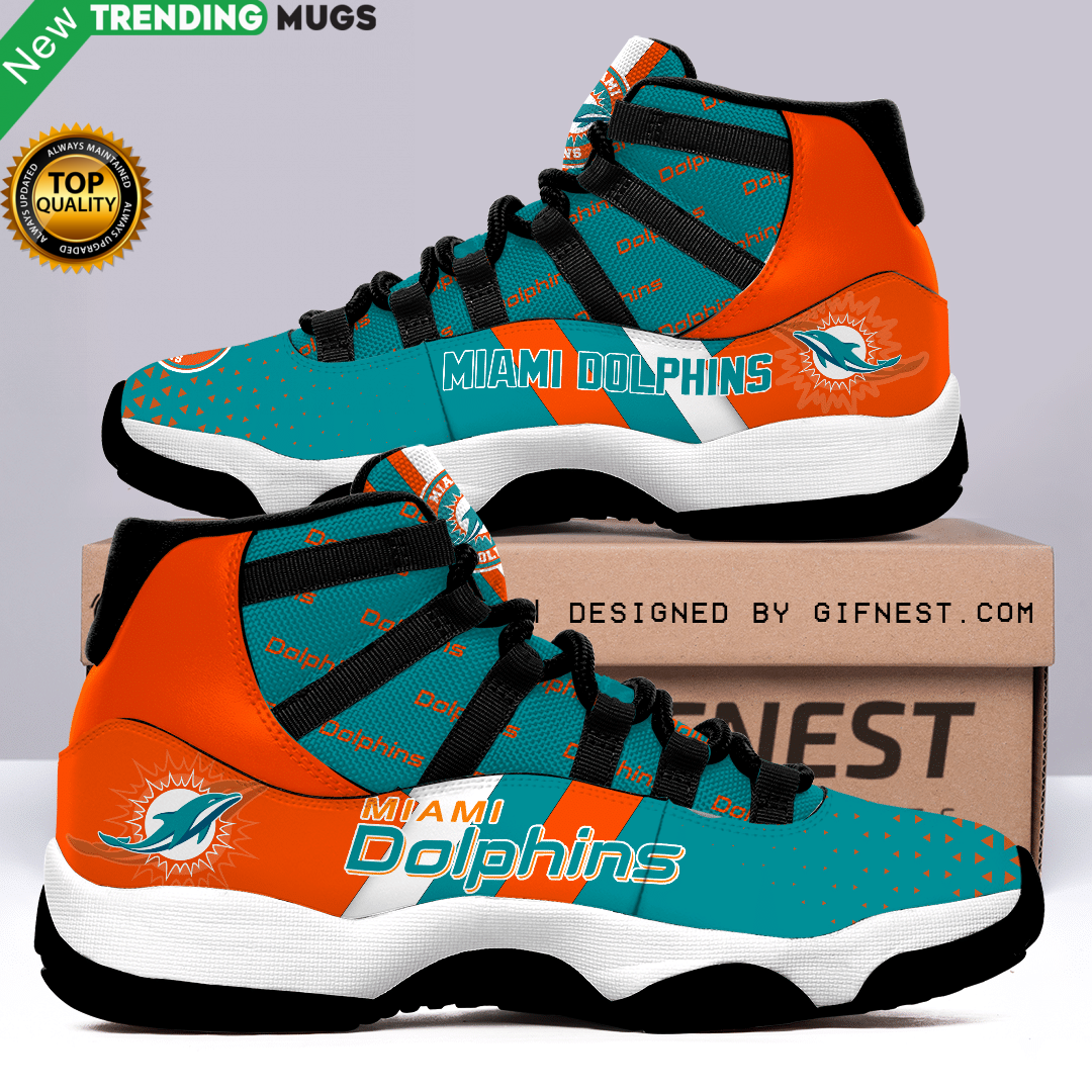 Miami Dolphins For Fans Air Jordan 11 Sneaker Shoes & Sneaker Miami Dolphins For Fans Air Jordan 11 Sneaker Shoes & Sneaker