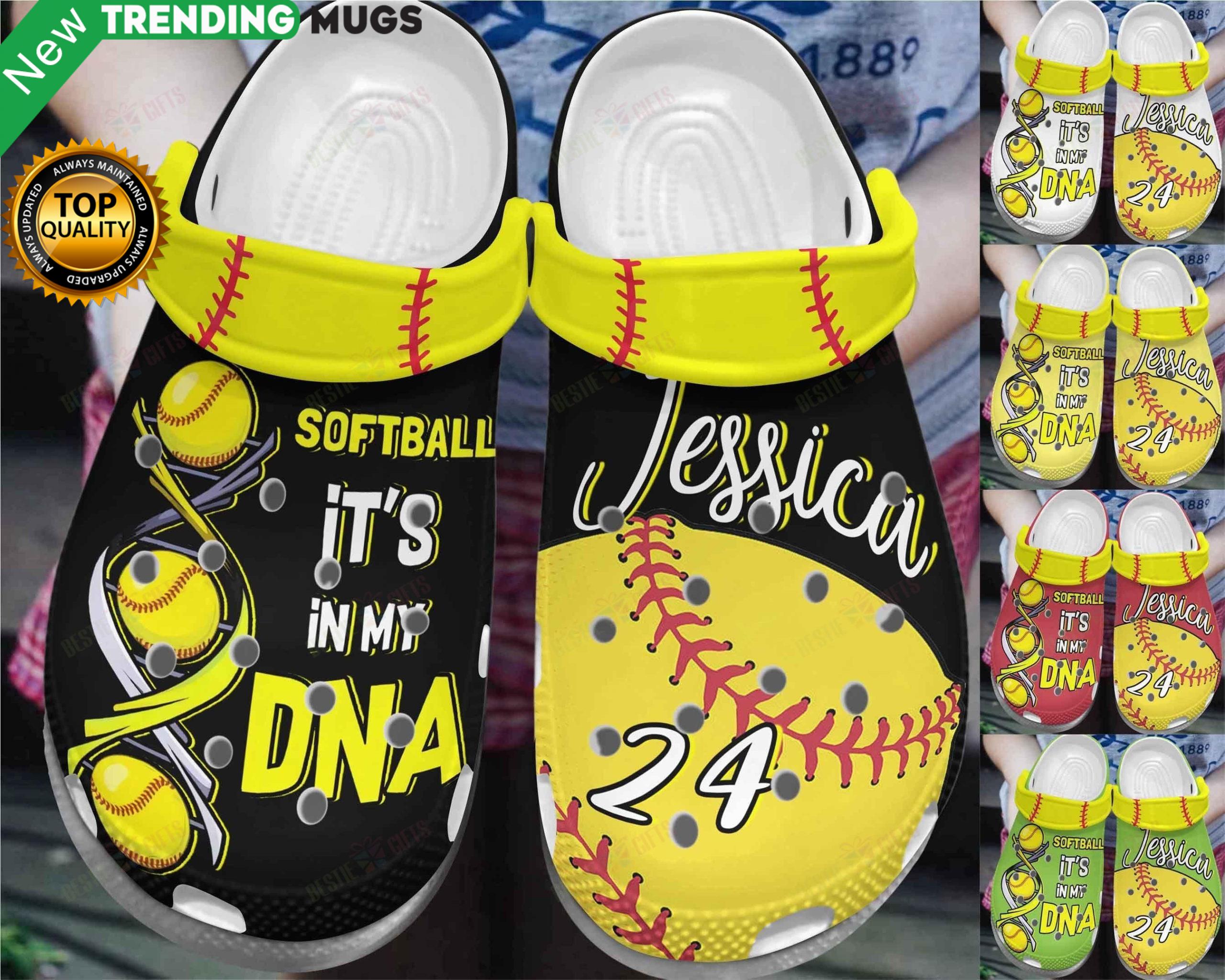 Softball Personalized, It’s In My DNA Clog Shoes Clog Shoes Softball Personalized, It’s In My DNA Clog Shoes Clog Shoes