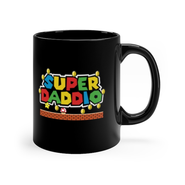 Super Daddio Mario Father's Day Mug Gift Apparel