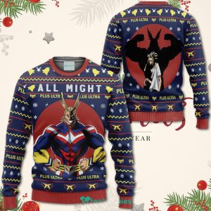 All Might Christmas Sweater My Hero Academia Anime Xmas Shirt For Men Women Apparel