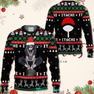 Anbu Itachi Christmas Sweater Custom Naruto Anime Xmas Shirt For Men Women Apparel