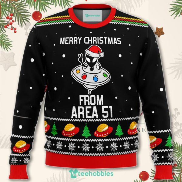 Area 51 Aliens Christmas Sweater For Men Women Sweater