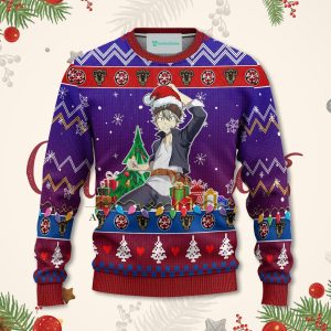 Asta Anime Christmas Sweater Black Clover Xmas For Men Women Sweater