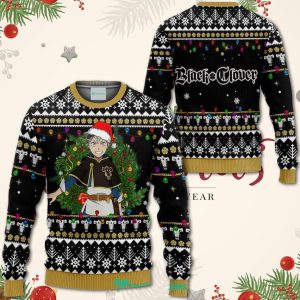 Asta Christmas Sweater Black Clover Anime Xmas Shirt For Men Women Sweater