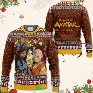 Avatar Airbender Christmas Sweater Anime Xmas Shirt For Men Women Sweater
