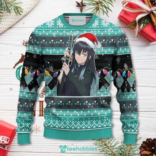 Demon Slayer Muichiro Tokito Anime Christmas Sweater Xmas For Men Women Apparel