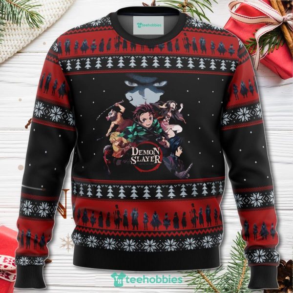 Demon Slayer Poster Christmas Sweater For Men Women Apparel