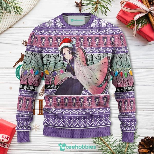 Demon Slayer Shinobu Kochou Anime Christmas Sweater Xmas For Men Women Apparel