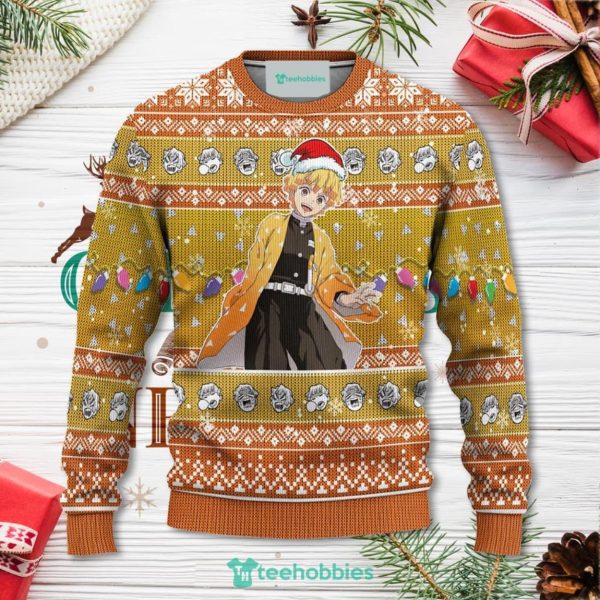 Demon Slayer Zenitsu Agatsuma Anime Christmas Sweater Xmas For Men Women Sweater