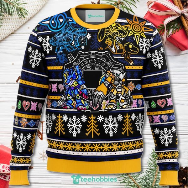 Digimon Christmas Sweater For Men Women Sweater