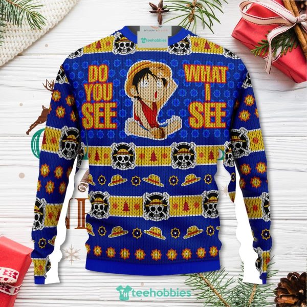 Do You See What I See Monkey D Luffy One Piece Christmas Sweater For Men Women Sweater