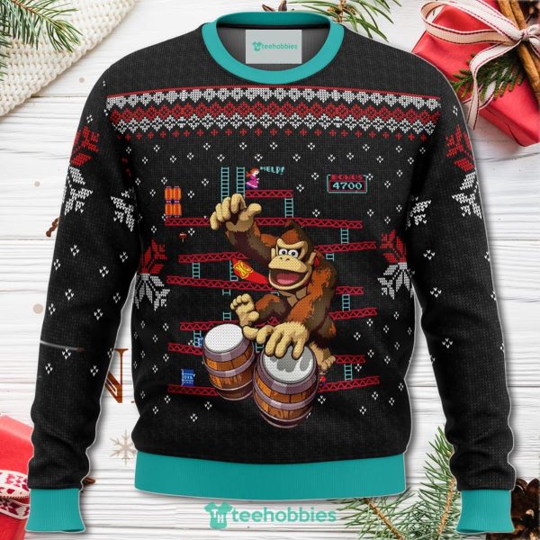 Donkey Kong Drums Christmas Sweater For Men Women Sweater