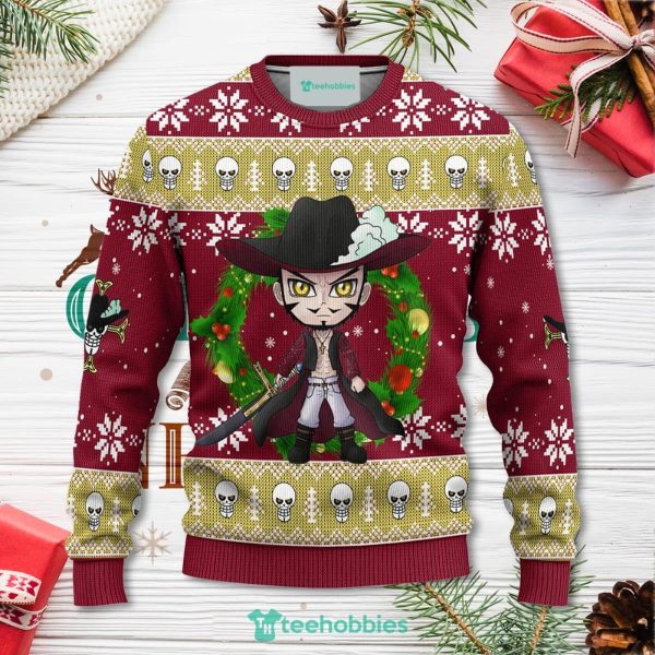 Dracule Mihawk One Piece Anime Christmas Sweater Xmas For Men Women Sweater