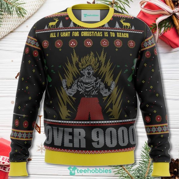 Dragonball Z Goku Over 9000 Christmas Sweater For Men Women Sweater