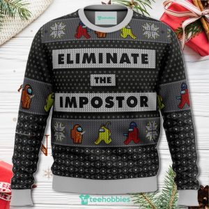 Eliminate The Impostor Among Us Christmas Sweater For Men Women Sweater