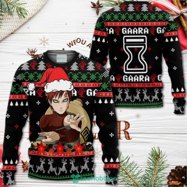 Gaara Christmas Sweater Custom Naruto Anime Xmas Shirt For Men Women Sweater