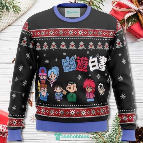 Ghost Fighter Yu Yu Hakusho Chibis Christmas Sweater For Men Women Sweater