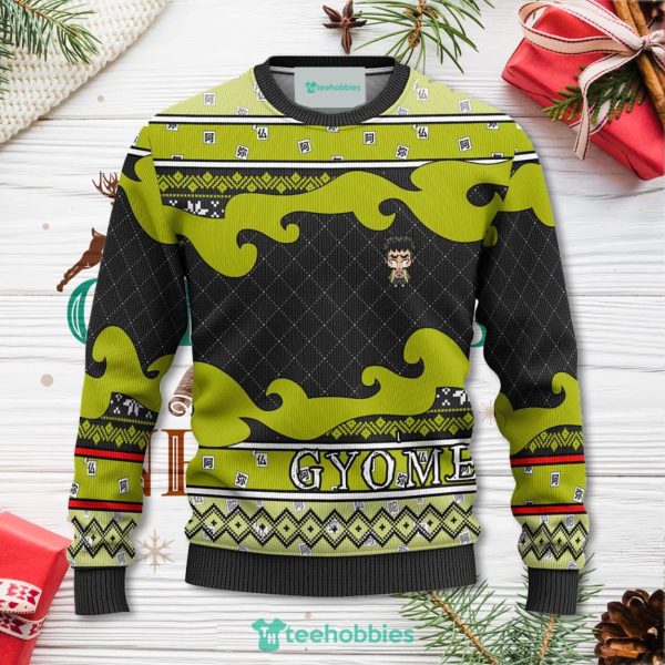 Gyomei Himejima Anime Christmas Sweater Demon Slayer Chibi Xmas For Men Women Sweater