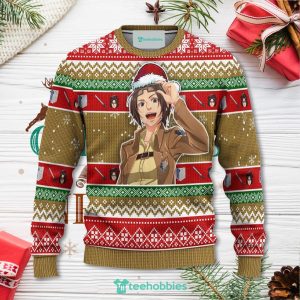 Hange Zoe Attack On Titan Anime Christmas Sweater Xmas For Men Women Sweater
