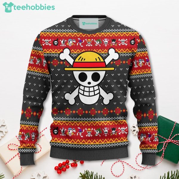 One Piece Anime Christmas Sweater Symbol Xmas For Men Women Sweater