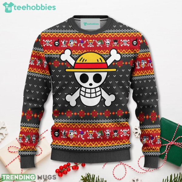 One Piece Anime Christmas Sweater Symbol Xmas For Men Women Sweater