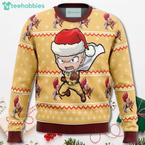 One Punch Chibi Saitama Christmas Sweater For Men Women Sweater