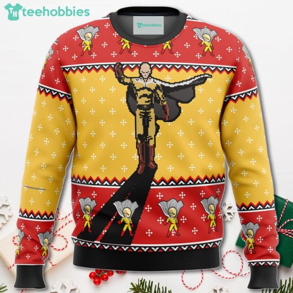 One Punch Man Saitama Shadow Christmas Sweater For Men Women Sweater