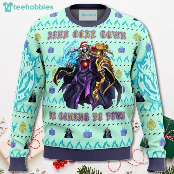 Overlord Ainz Ooal Gown Christmas Sweater For Men Women Sweater