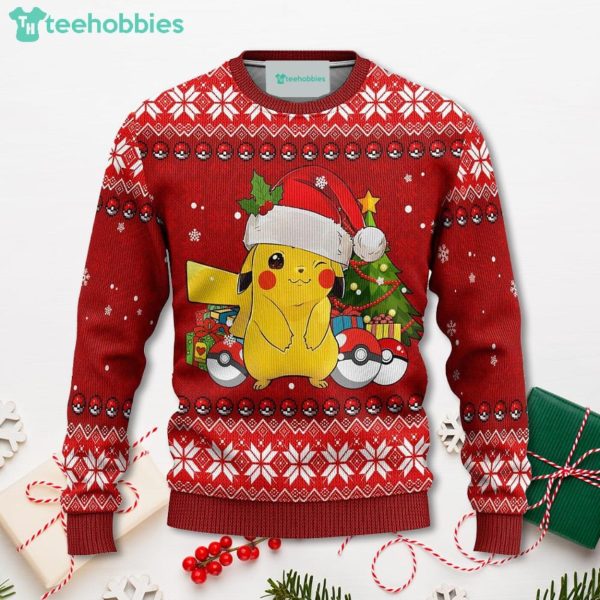 Pikachu Pokemon Anime Christmas Sweater For Men Women Sweater