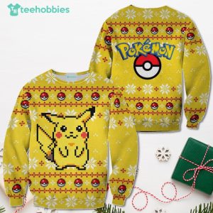 Pikachu Pokemon Christmas Sweater Custom Xmas Shirt For Men Women Sweater