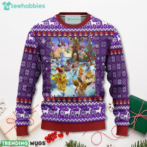 Pokemon Anime Christmas Sweater For Xmas For Men Women Sweater