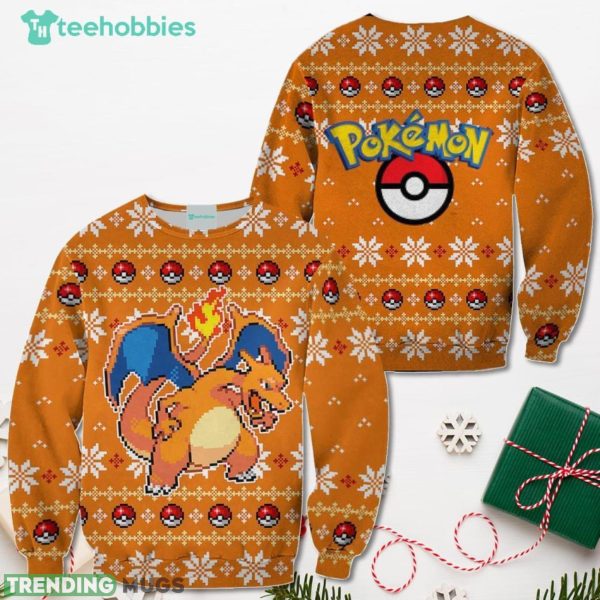 Pokemon Charizard Christmas Sweater Custom Xmas Shirt For Men Women Sweater