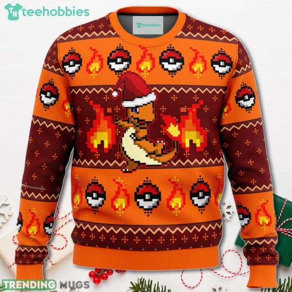 Pokemon Charmander Christmas Sweater For Men Women Sweater