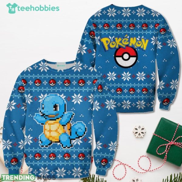 Pokemon Christmas Sweater Custom Squirtle Xmas Shirt For Men Women Sweater