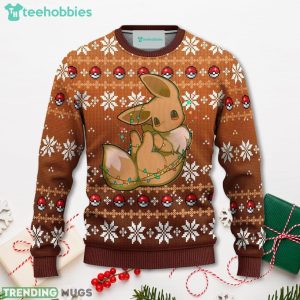 Pokemon Eevee Anime Christmas Sweater Xmas For Men Women Sweater