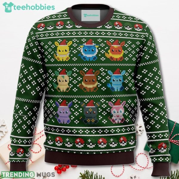 Pokemon Eevee Eeveelutions Christmas Sweater For Men Women Sweater